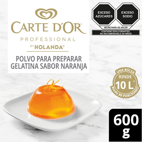 Carte D'Or® Gelatina de Naranja 600 g - Polvo para preparar gelatina sabor naranja