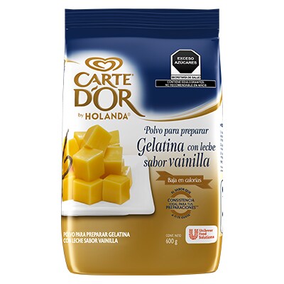 Carte D'Or® Gelatina de Vainilla con leche 600 g - Polvo para preparar gelatina con leche sabor vainilla