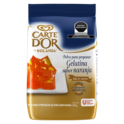Carte D'Or® Gelatina de Naranja 600 g - Polvo para preparar gelatina sabor naranja