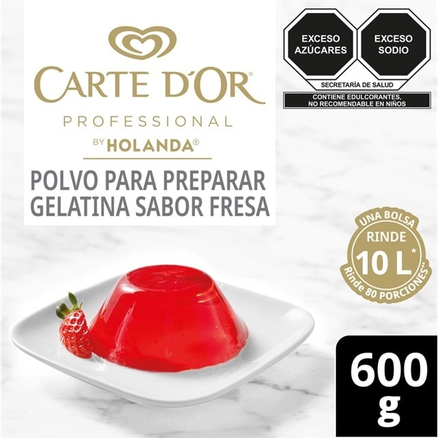 Carte D'Or® Gelatina de Fresa 600 g - Polvo para preparar gelatina sabor fresa