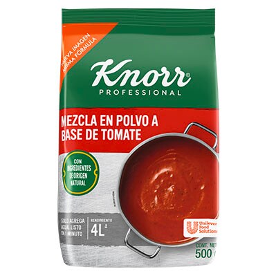 Knorr® Professional Base de Tomate Bolsa de 500 g - Base de tomate con el perfil de sabor de un puré de tomate natural