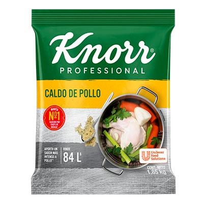 Knorr® Professional Caldo de Pollo 1.85 Kg - Knorr® Professional Caldo de Pollo 1.85 kg, receta con hierbas y especias seleccionadas e inigualable sabor a pollo.