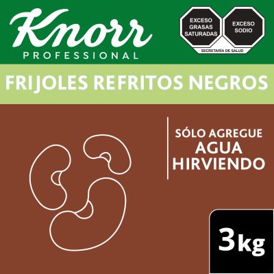 Knorr® Professional Frijoles Refritos Negros 3 Kg - 