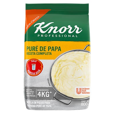 Knorr® Professional Puré de Papa Receta Completa 800gr - Mezcla en polvo para preparar puré de papa