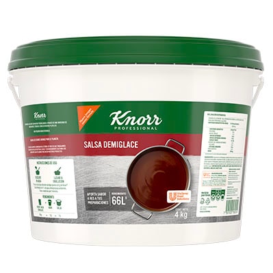 Knorr® Professional Salsa Demiglace Cubeta de 4 kg - Salsa Clásica Oscura Demiglace