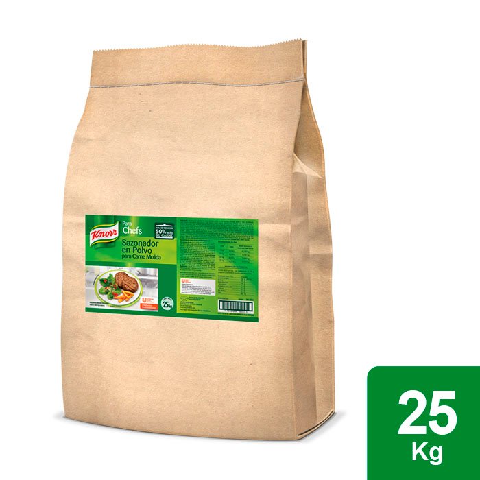 Knorr® Sazonador de Carne Molida 25 Kg - SAZONADOR EN POLVO PARA CARNE MOLIDA
