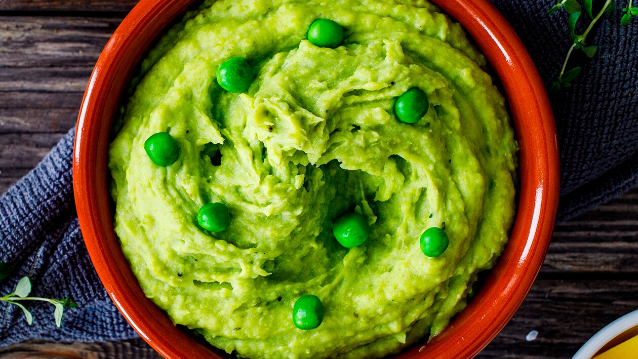 Puré de papa con chícharo Puré de papa con chícharo