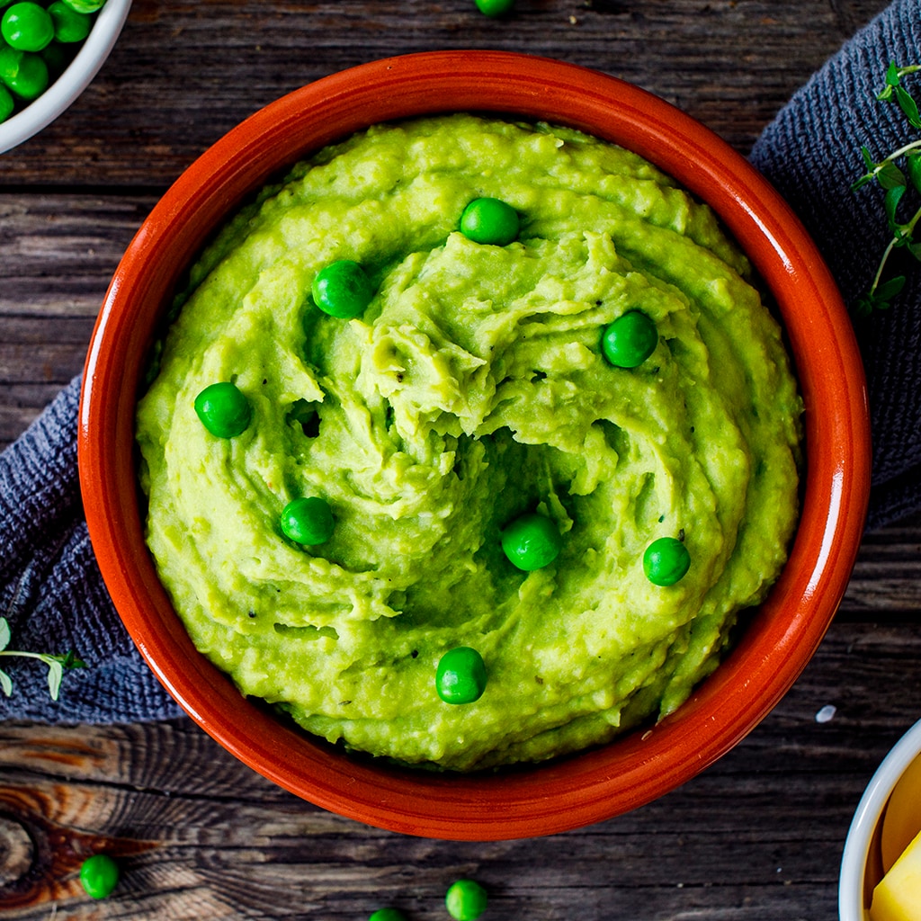 Puré de papa con chícharo Puré de papa con chícharo