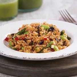 Ensalada de Arroz con vegetales de temporada Ensalada de Arroz con vegetales de temporada