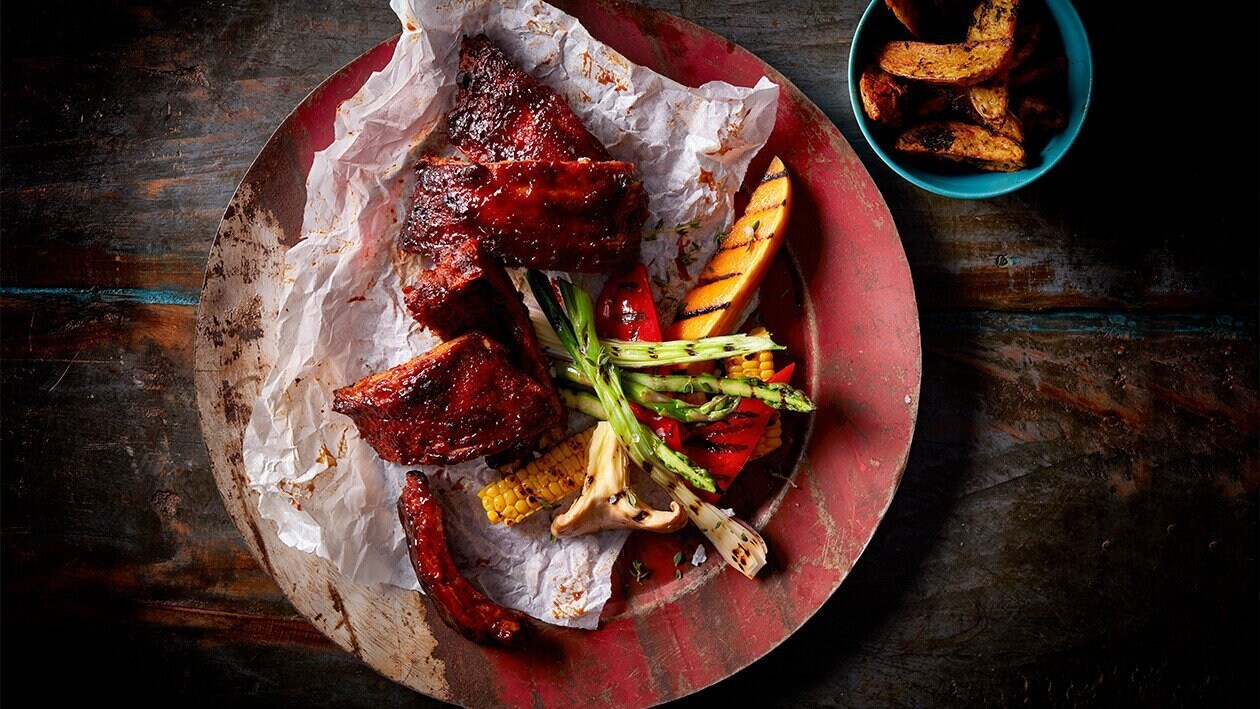 Hoisin Barbacoa Costillas de Cerdo Hoisin Barbacoa Costillas de Cerdo
