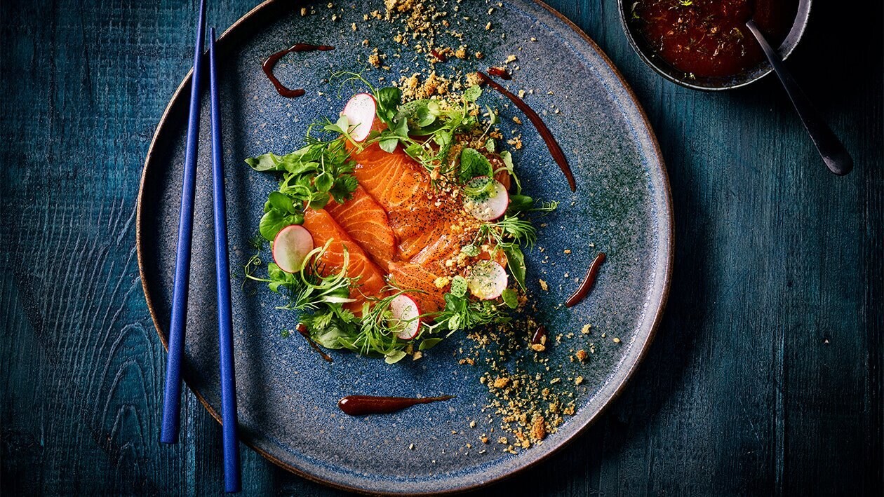 Hoisin Salmon Carpaccio Hoisin Salmon Carpaccio