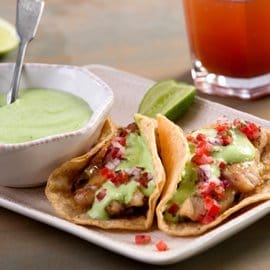 Tacos de Pescado al Cilantro Tacos de Pescado al Cilantro