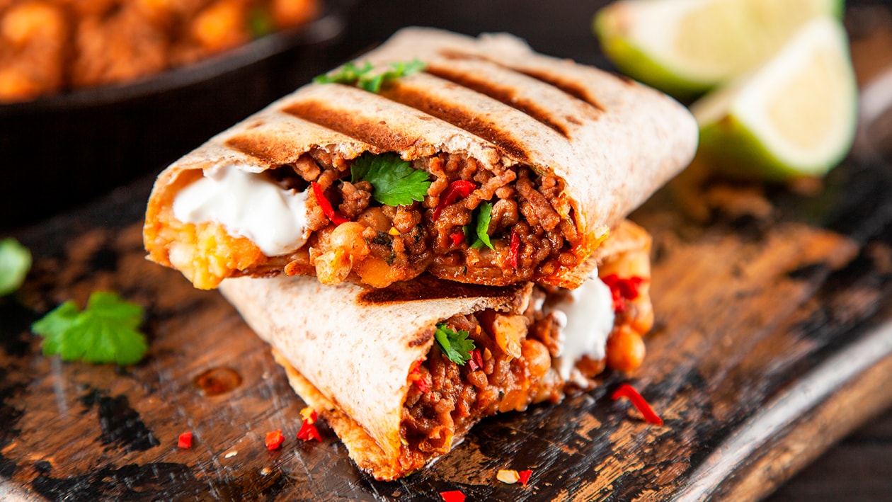 Wrap de chilli con carne – - Receta