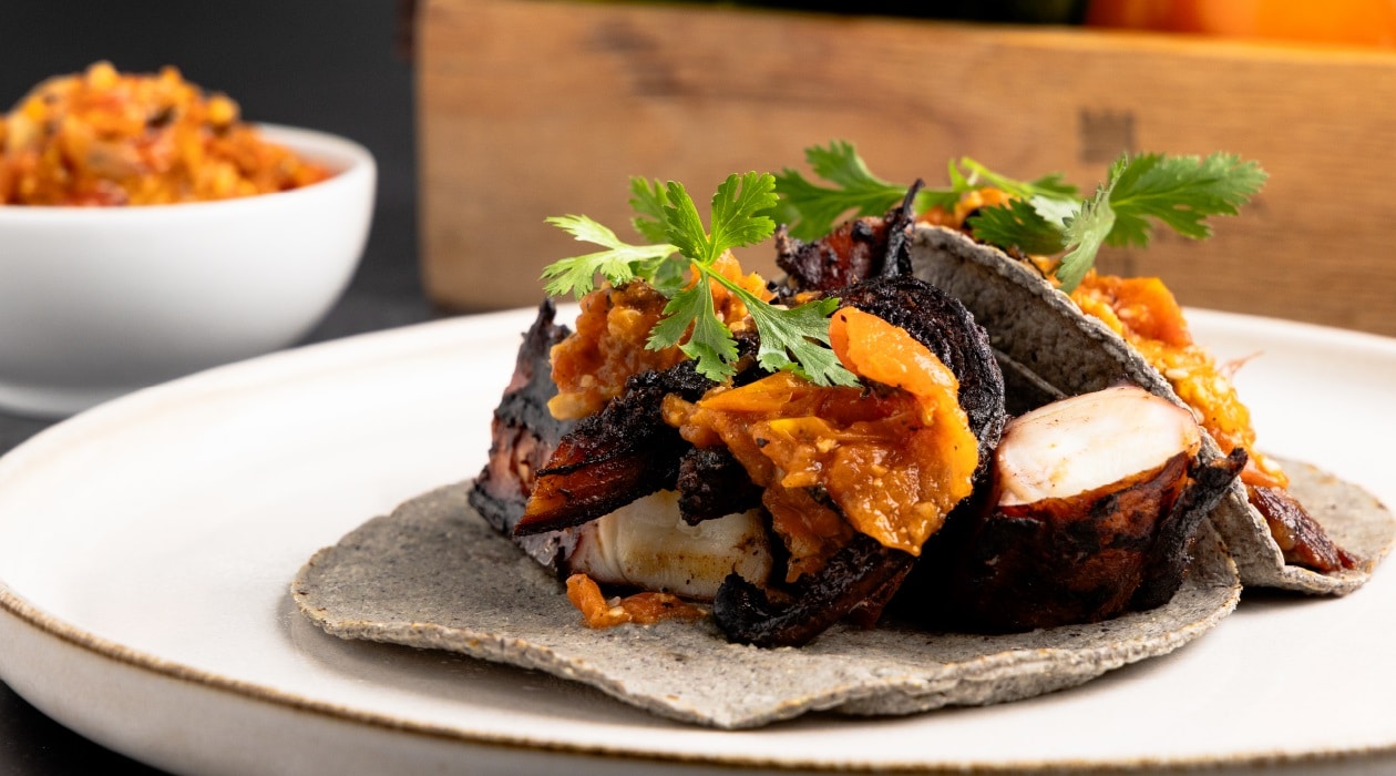 Tacos Mar y Tierra Ahumados – - Receta
