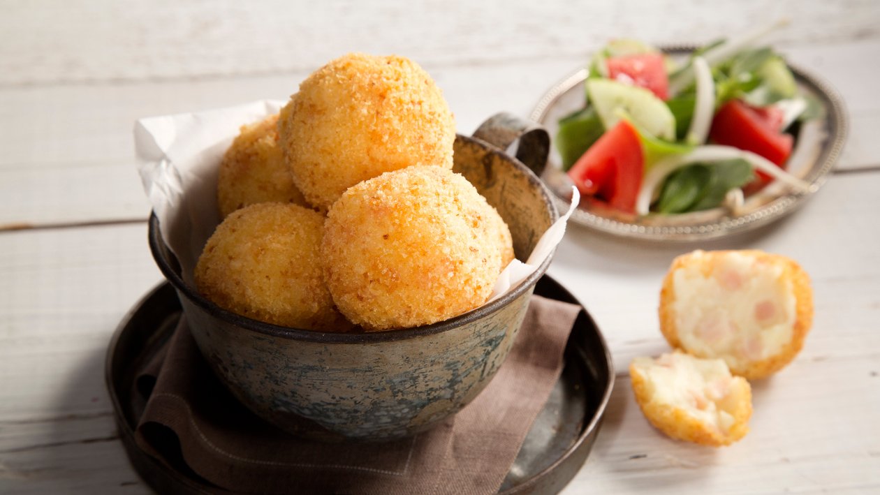 Croquetas de Jamón y papa Croquetas de Jamón y papa