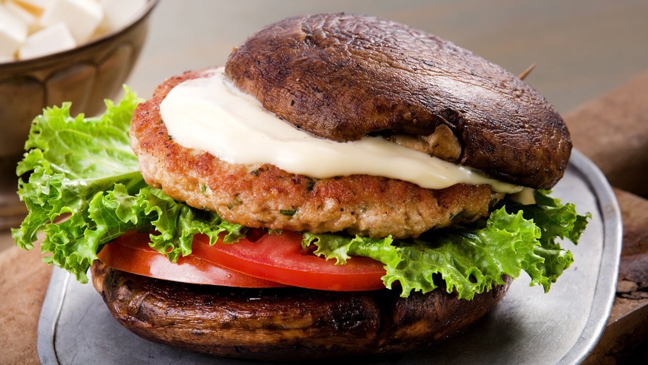 Hamburguesa Vegetariana de Portobello – - Receta