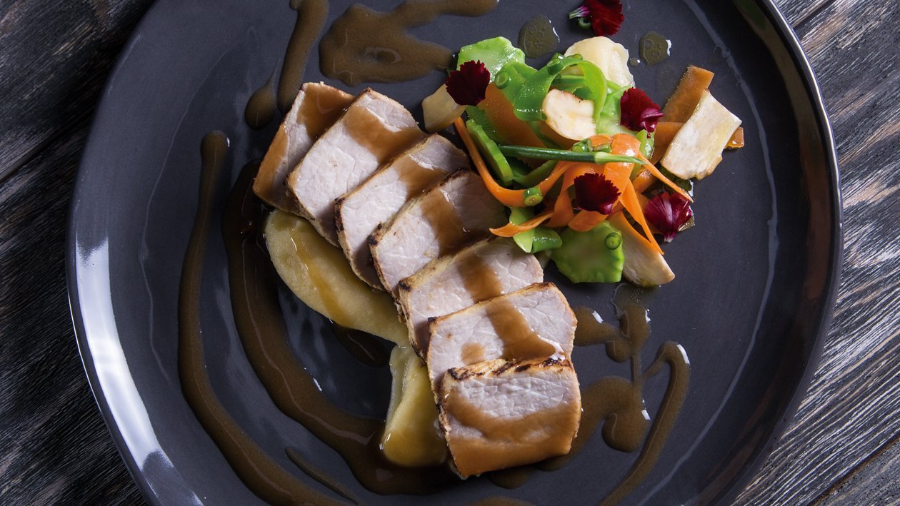 Lomo de Cerdo Marinado en Hellmann's® Honey Mustard Lomo de Cerdo Marinado en Hellmann's® Honey Mustard