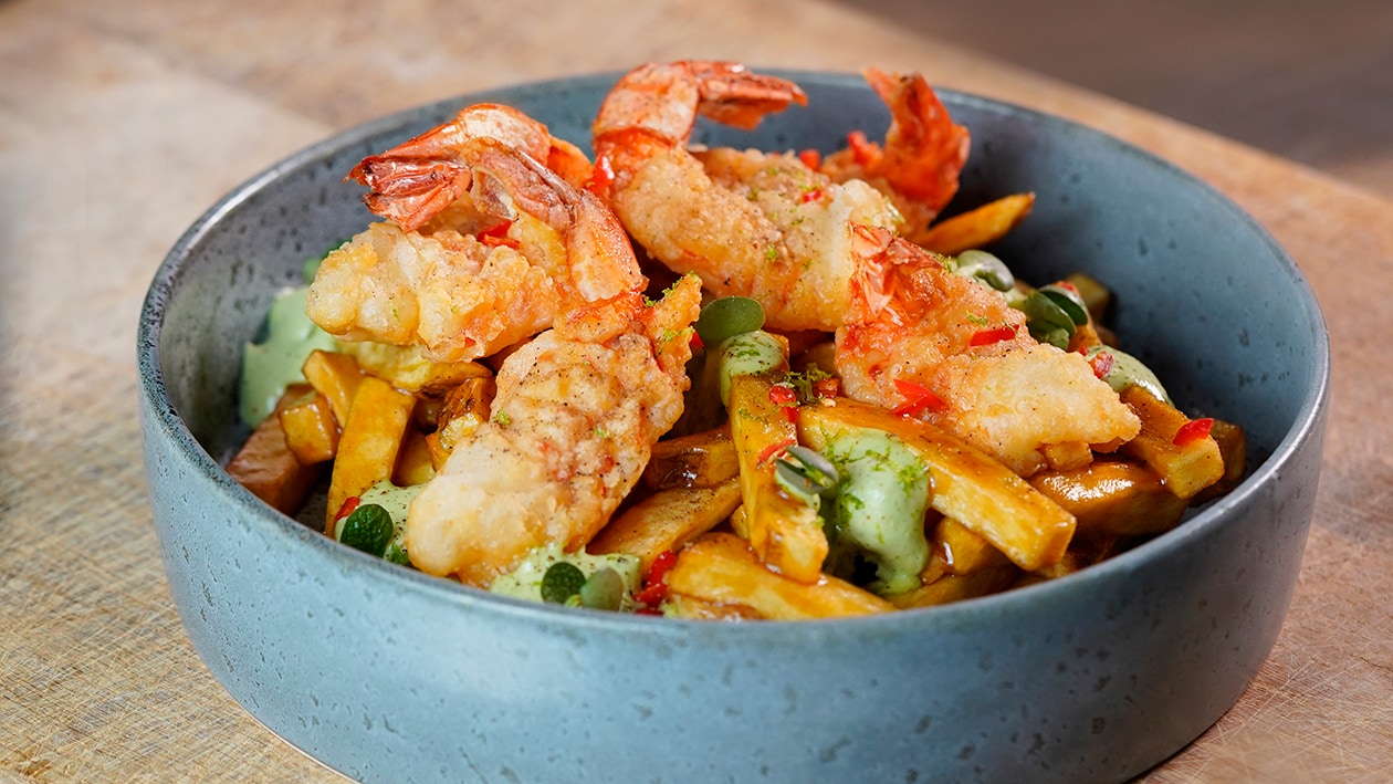 Shrimp&fries – - Receta