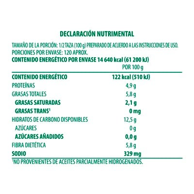 Knorr® Professional Frijoles Refritos Bayos en Polvo 3 Kg - Con Knorr® Professional Frijoles Refritos puedes ahorrar hasta 1.26 horas de procesamiento de frijol en tu operación.*