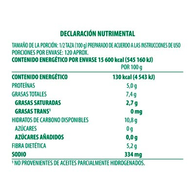 Knorr® Professional Frijoles Refritos Negros en Polvo 3 Kg - Con Knorr® Professional Frijoles Refritos puedes ahorrar hasta 1.26 horas de procesamiento de frijol en tu operación. *
