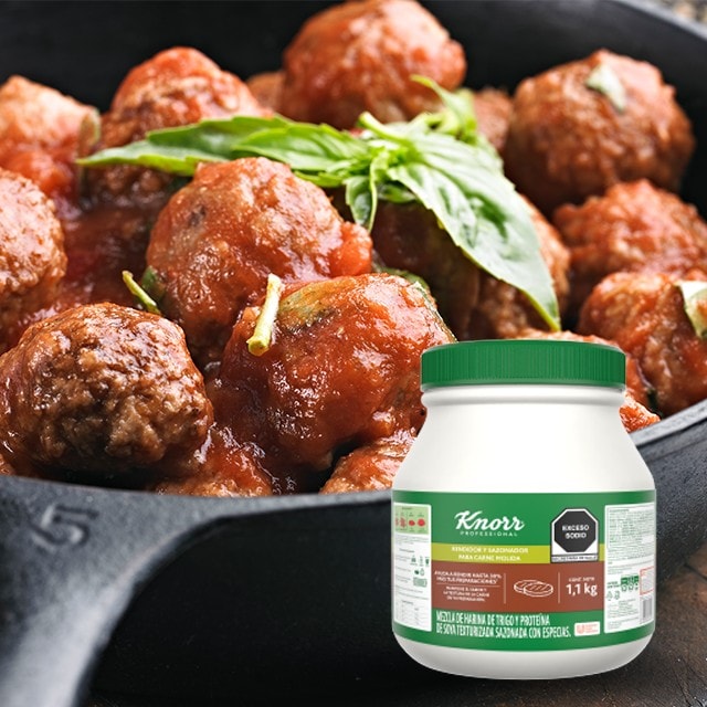 5 beneficios de usar el Knorr® Professional Rendidor y Sazonador para Carne Molida en tus platillos 