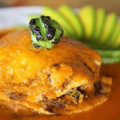 Pan de cazon is Dogfish bread involves putting a shark beans and tortillas, then another tortilla over the last tomato sauce with a habanero chile.