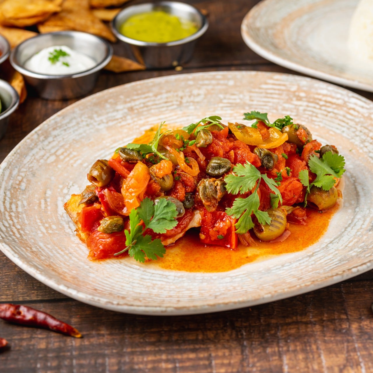 Huachinango a la veracruzana. Huachinango a la veracruzana.