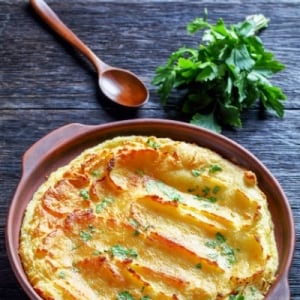 plato de puré de papa