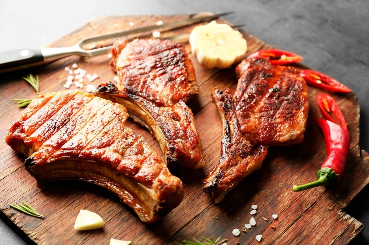 Los cortes de carne argentinos asados al estilo tradicional gaucho
